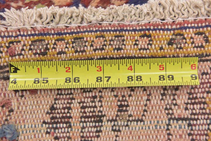 3' 4 x 8' 2 Hand Knotted Hossainabad Persian Wool Runner Rug
