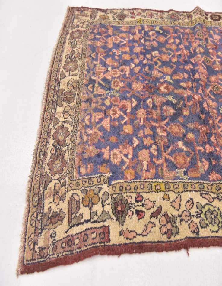 Detail image of 3' 4 x 8' 2 Hand Knotted Hossainabad Persian Wool Runner Rug