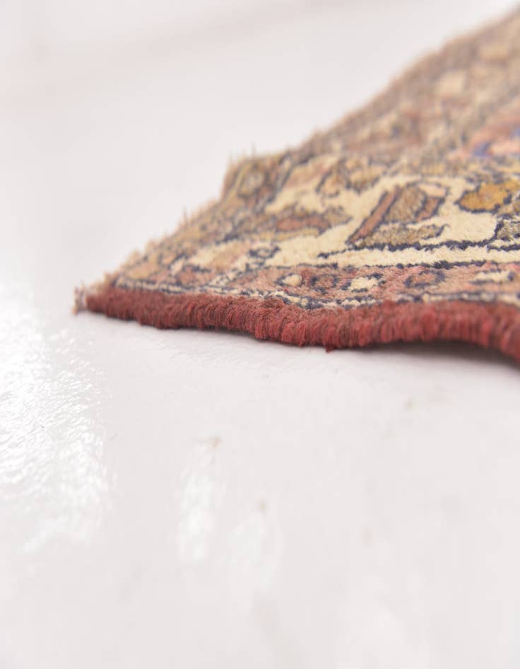 Detail image of 3' 4 x 8' 2 Hand Knotted Hossainabad Persian Wool Runner Rug