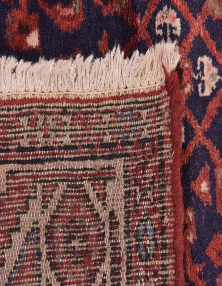 Detail image of 3' 7 x 9' 6  Hand Knotted Hossainabad Persian Wool Runner Rug