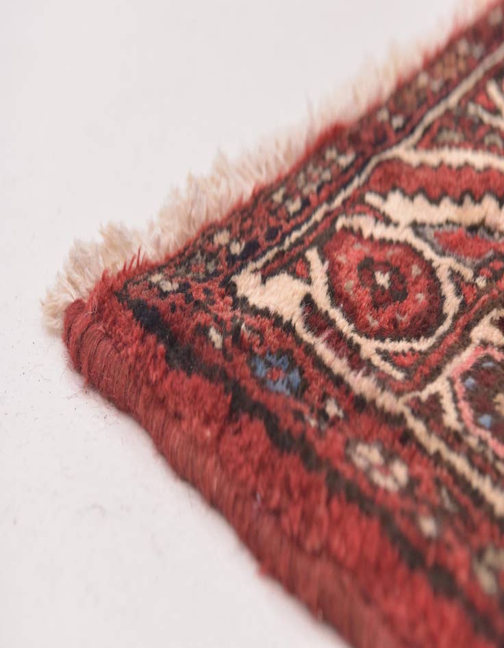 Detail image of 3' 7 x 9' 6  Hand Knotted Hossainabad Persian Wool Runner Rug