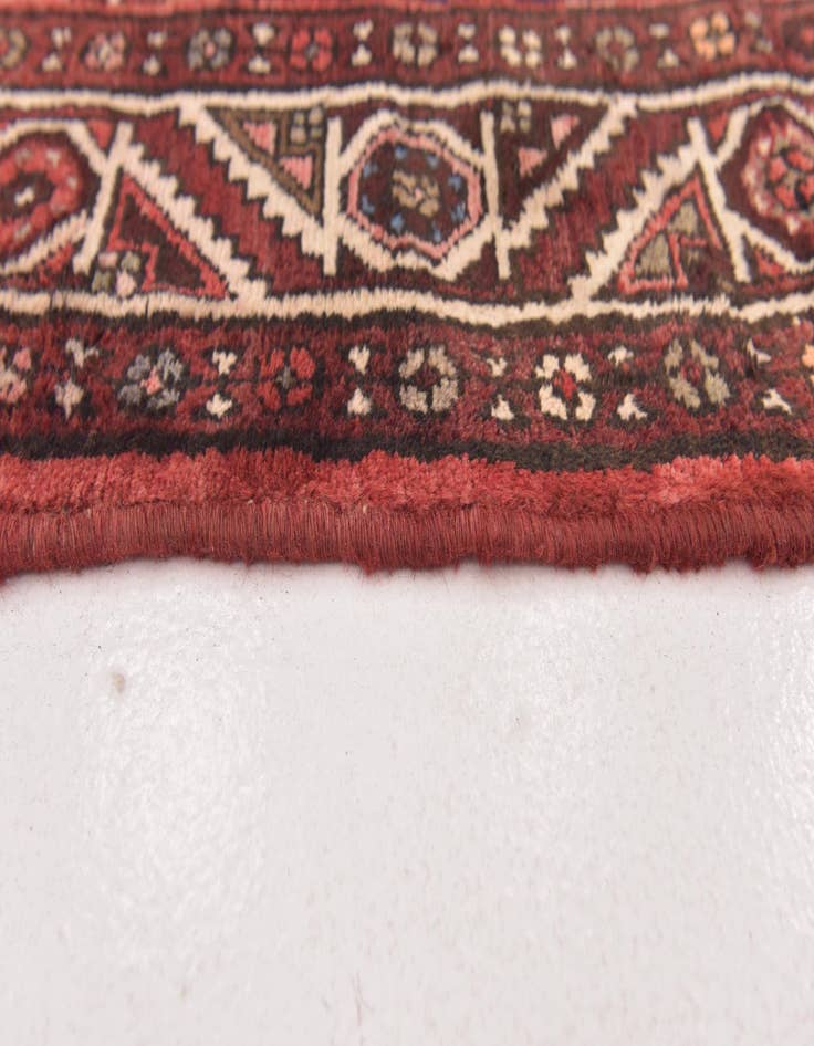 Detail image of 3' 7 x 9' 6  Hand Knotted Hossainabad Persian Wool Runner Rug