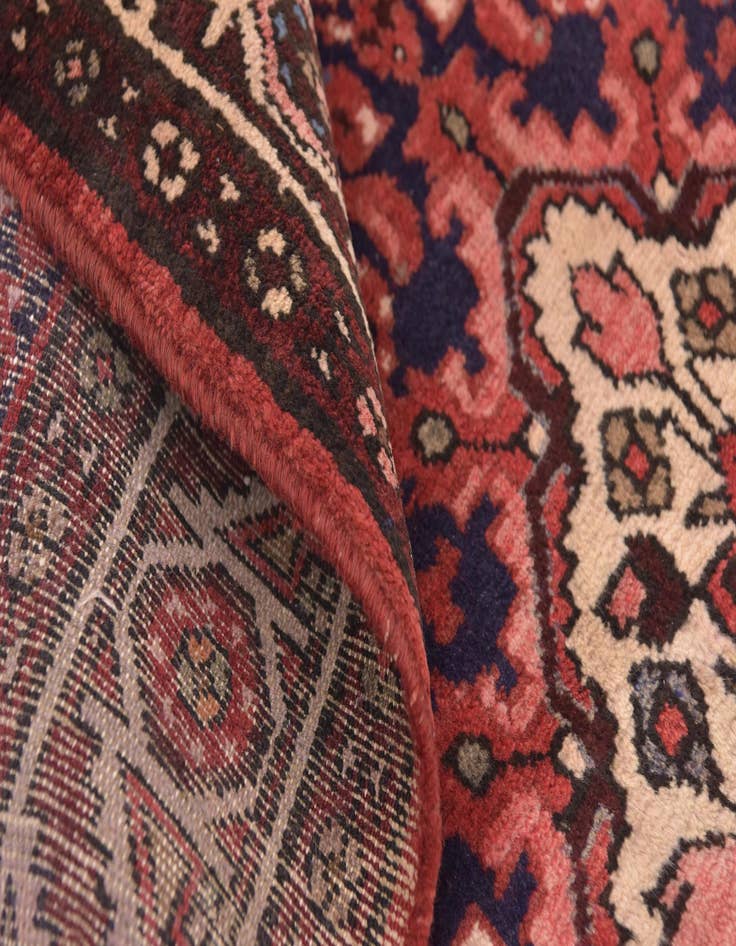 Detail image of 3' 7 x 9' 6  Hand Knotted Hossainabad Persian Wool Runner Rug