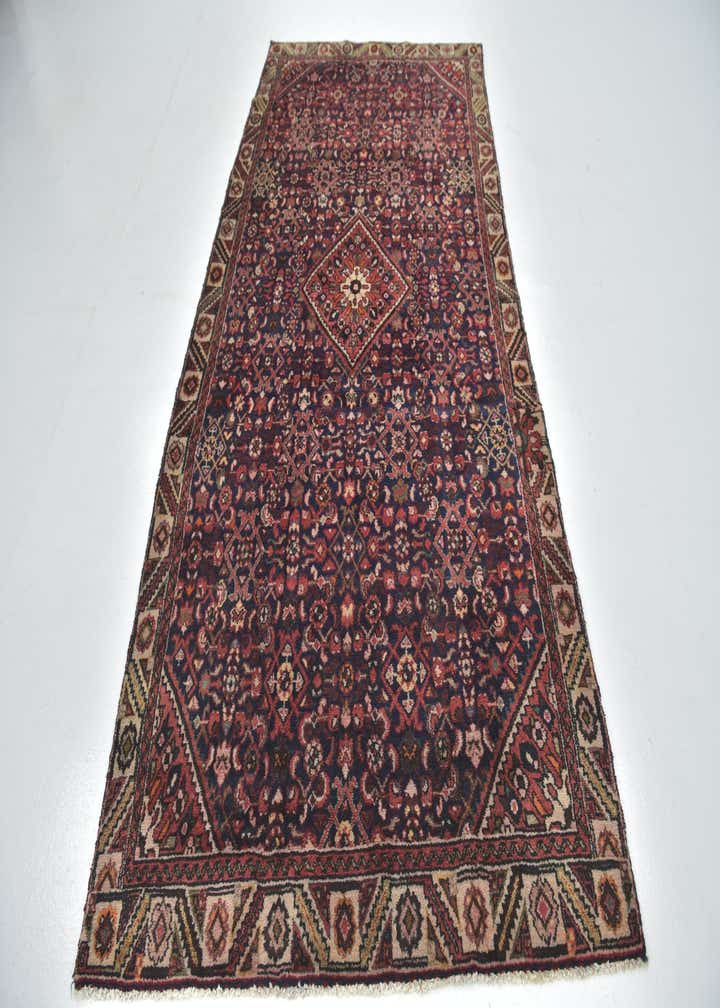 5' x 9' 10 Hand Knotted Hossainabad Persian Wool Runner Rug