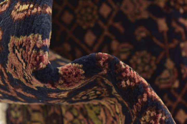 3' 7 x 10' 3 Hand Knotted Hossainabad Persian Wool Runner Rug