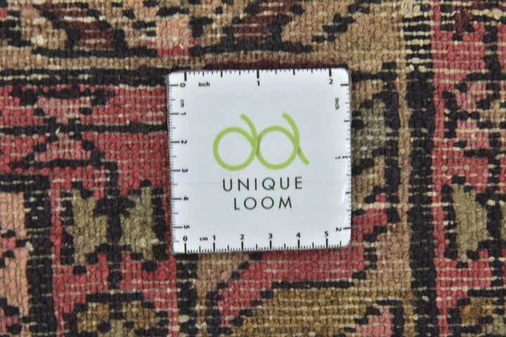 3' 7 x 10' 3 Hand Knotted Hossainabad Persian Wool Runner Rug