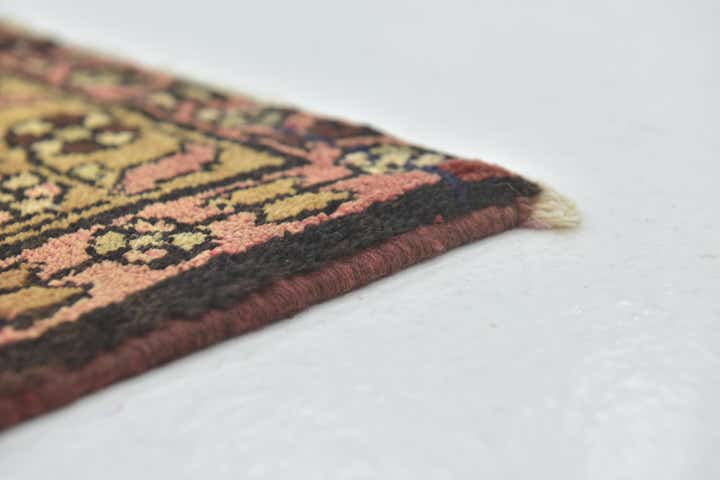 3' 7 x 10' 3 Hand Knotted Hossainabad Persian Wool Runner Rug