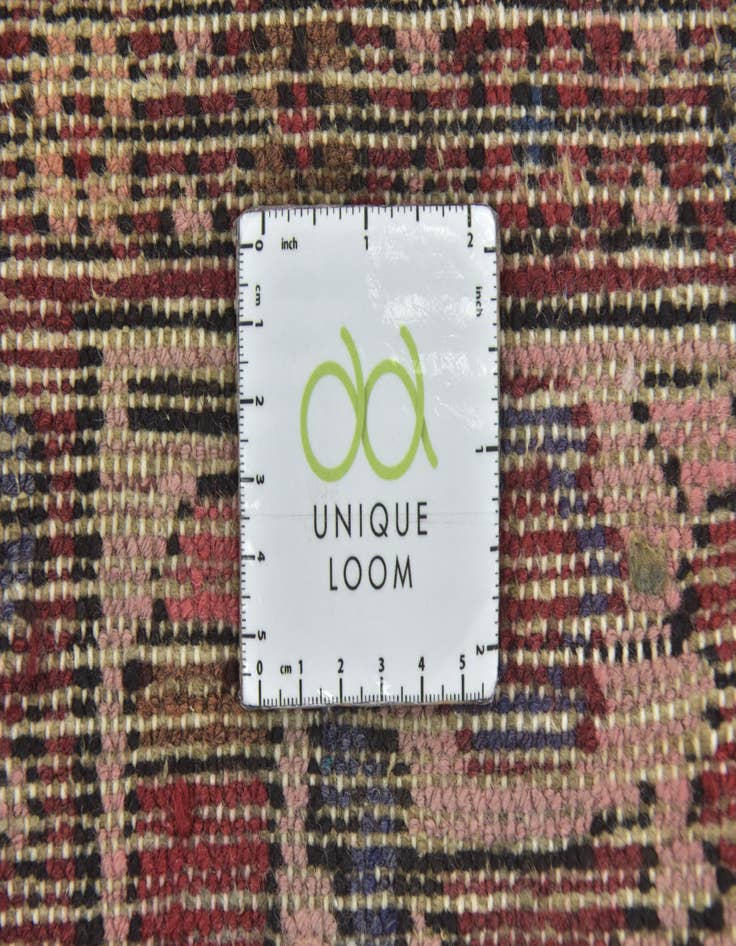 Detail image of 3' 10 x 9' 10  Hand Knotted Hossainabad Persian Wool Runner Rug