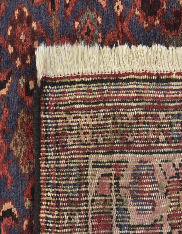 Detail image of 3' 10 x 9' 10  Hand Knotted Hossainabad Persian Wool Runner Rug