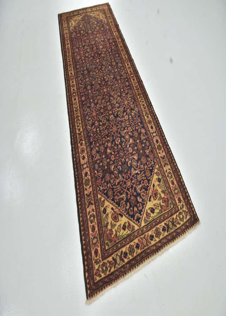 3' 10 x 10' Hand Knotted Hossainabad Persian Wool Runner Rug