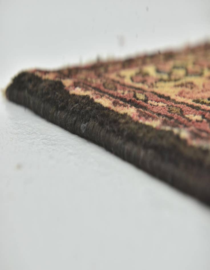Detail image of 3' 10 x 10'  Hand Knotted Hossainabad Persian Wool Runner Rug