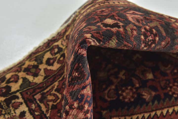 3' 10 x 11' Hand Knotted Hossainabad Persian Wool Runner Rug