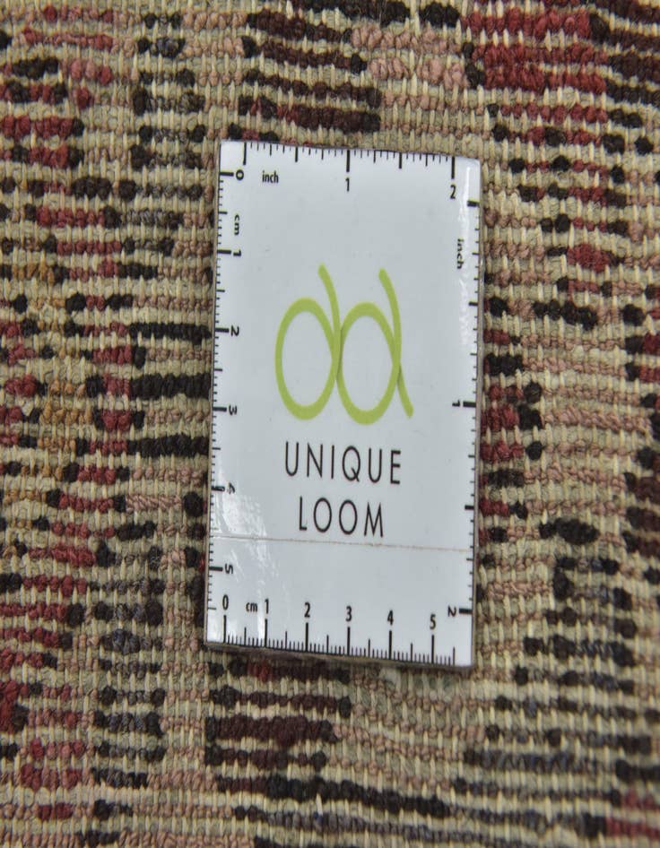 Detail image of 3' 10 x 11'  Hand Knotted Hossainabad Persian Wool Runner Rug