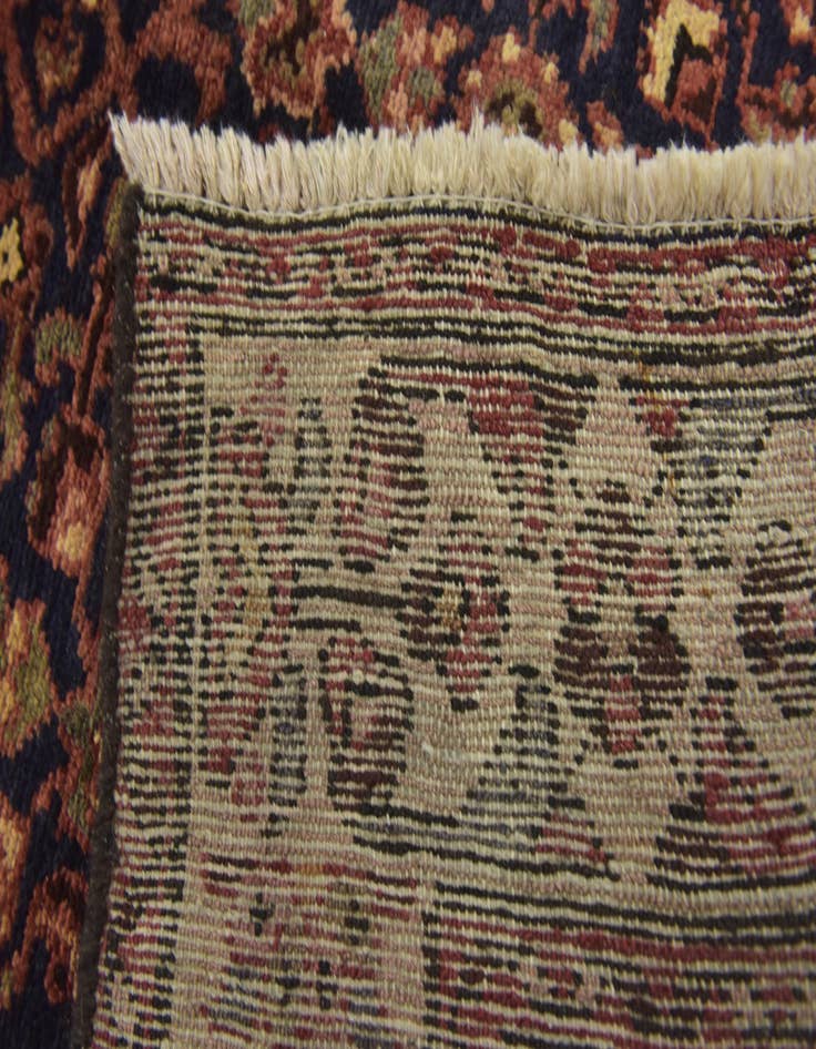 Detail image of 3' 10 x 11'  Hand Knotted Hossainabad Persian Wool Runner Rug
