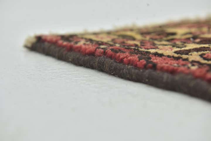 3' 10 x 11' Hand Knotted Hossainabad Persian Wool Runner Rug