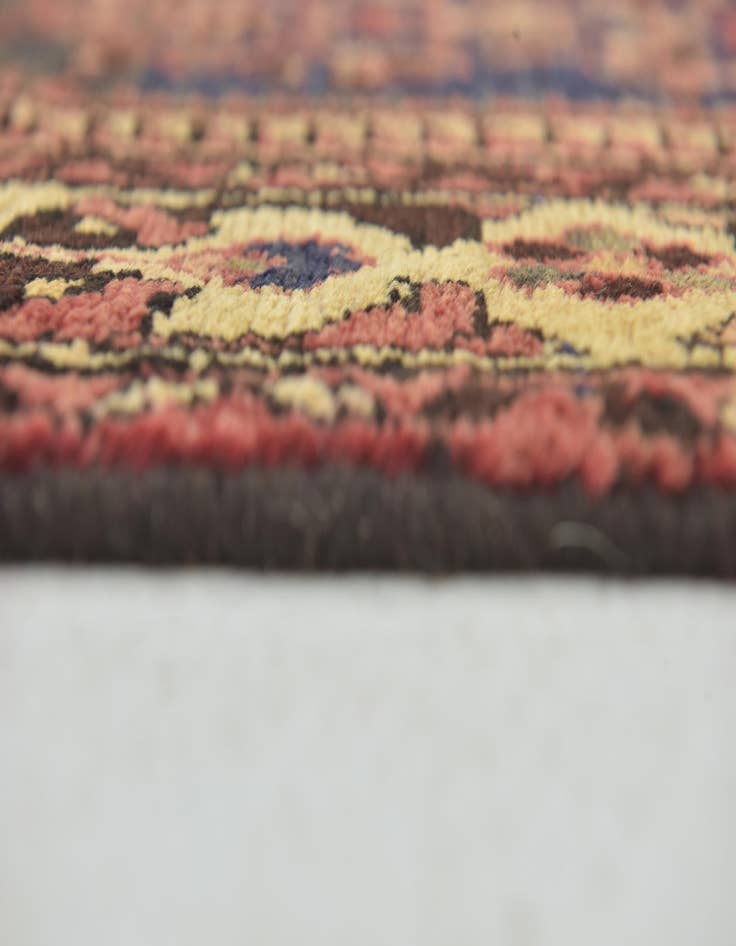 Detail image of 3' 10 x 11'  Hand Knotted Hossainabad Persian Wool Runner Rug