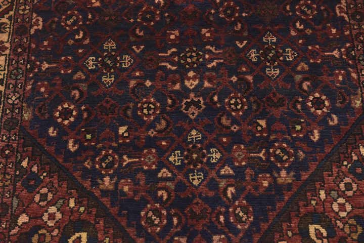 110cm x 305cm anudado a mano Hossainabad Alfombra Persa Lana Pasillera