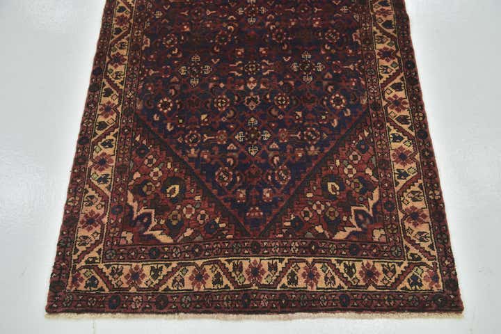 110cm x 305cm anudado a mano Hossainabad Alfombra Persa Lana Pasillera