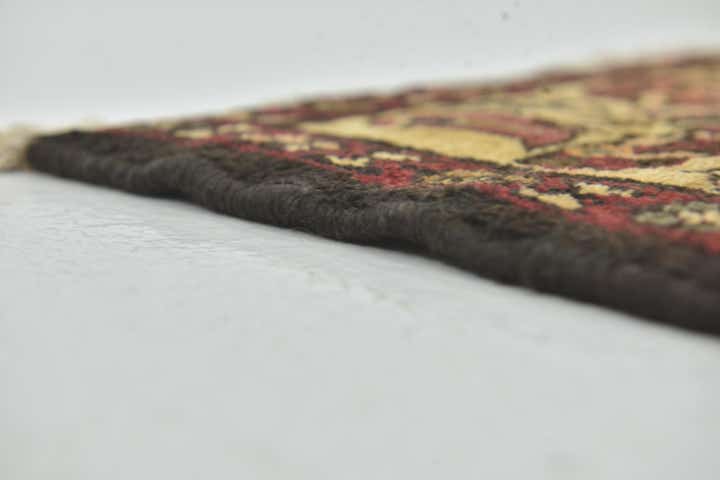 3' 9 x 10' Hand Knotted Hossainabad Persian Wool Runner Rug