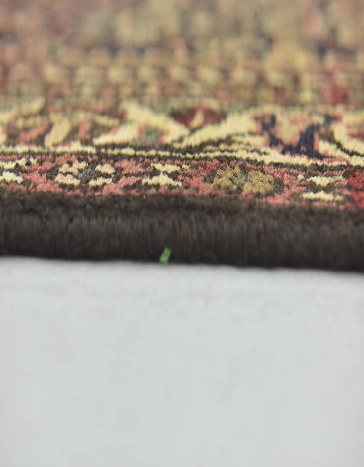 Detail image of 3' 9 x 10'  Hand Knotted Hossainabad Persian Wool Runner Rug