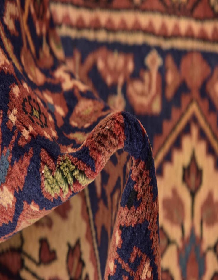 Detail image of 3' 6 x 10' 2  Hand Knotted Hossainabad Persian Wool Runner Rug