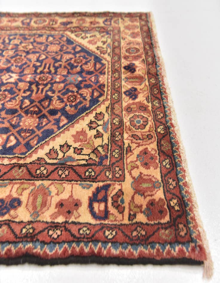 Detail image of 3' 6 x 10' 2  Hand Knotted Hossainabad Persian Wool Runner Rug