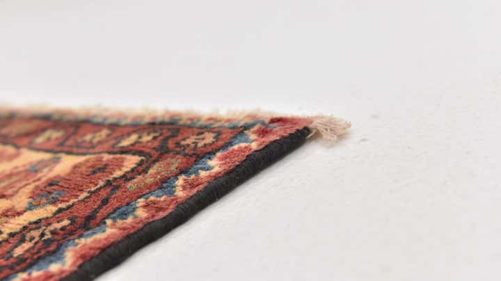 3' 6 x 10' 2 Hand Knotted Hossainabad Persian Wool Runner Rug