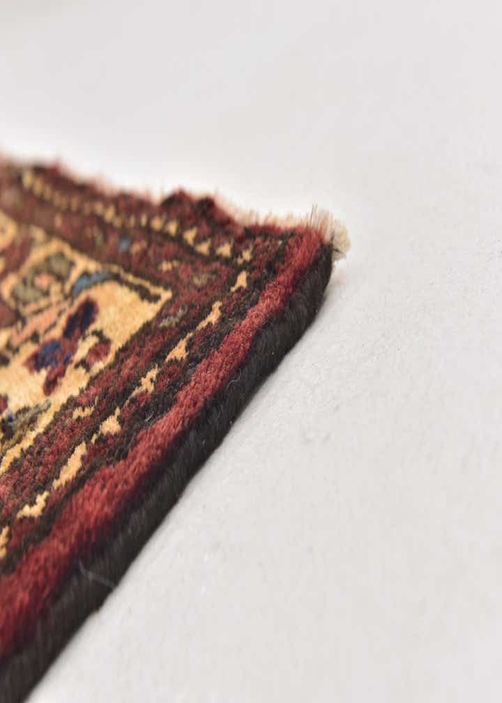 3' 10 x 11' Hand Knotted Hossainabad Persian Wool Runner Rug