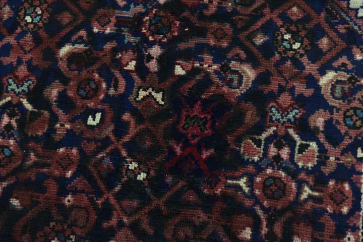 3' 7 x 9' 8 Hand Knotted Hossainabad Persian Wool Runner Rug