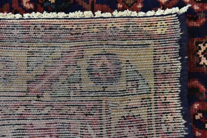 3' 7 x 9' 8 Hand Knotted Hossainabad Persian Wool Runner Rug