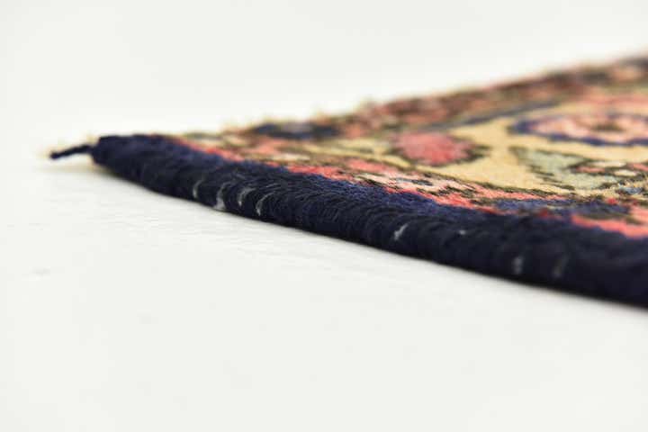3' 7 x 9' 8 Hand Knotted Hossainabad Persian Wool Runner Rug