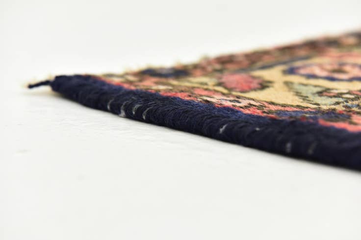 Detail image of 3' 7 x 9' 8 Hand Knotted Hossainabad Persian Wool Runner Rug