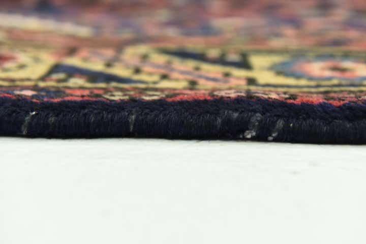 3' 7 x 9' 8 Hand Knotted Hossainabad Persian Wool Runner Rug