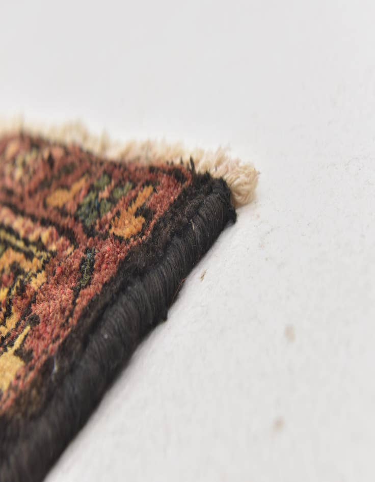 Detail image of 3' 8 x 10' 2  Hand Knotted Hossainabad Persian Wool Runner Rug