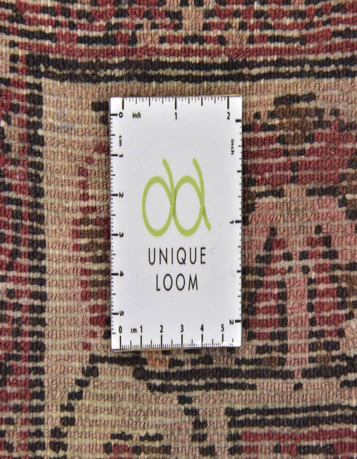 Detail image of 3' 8 x 10' 3  Hand Knotted Hossainabad Persian Wool Runner Rug