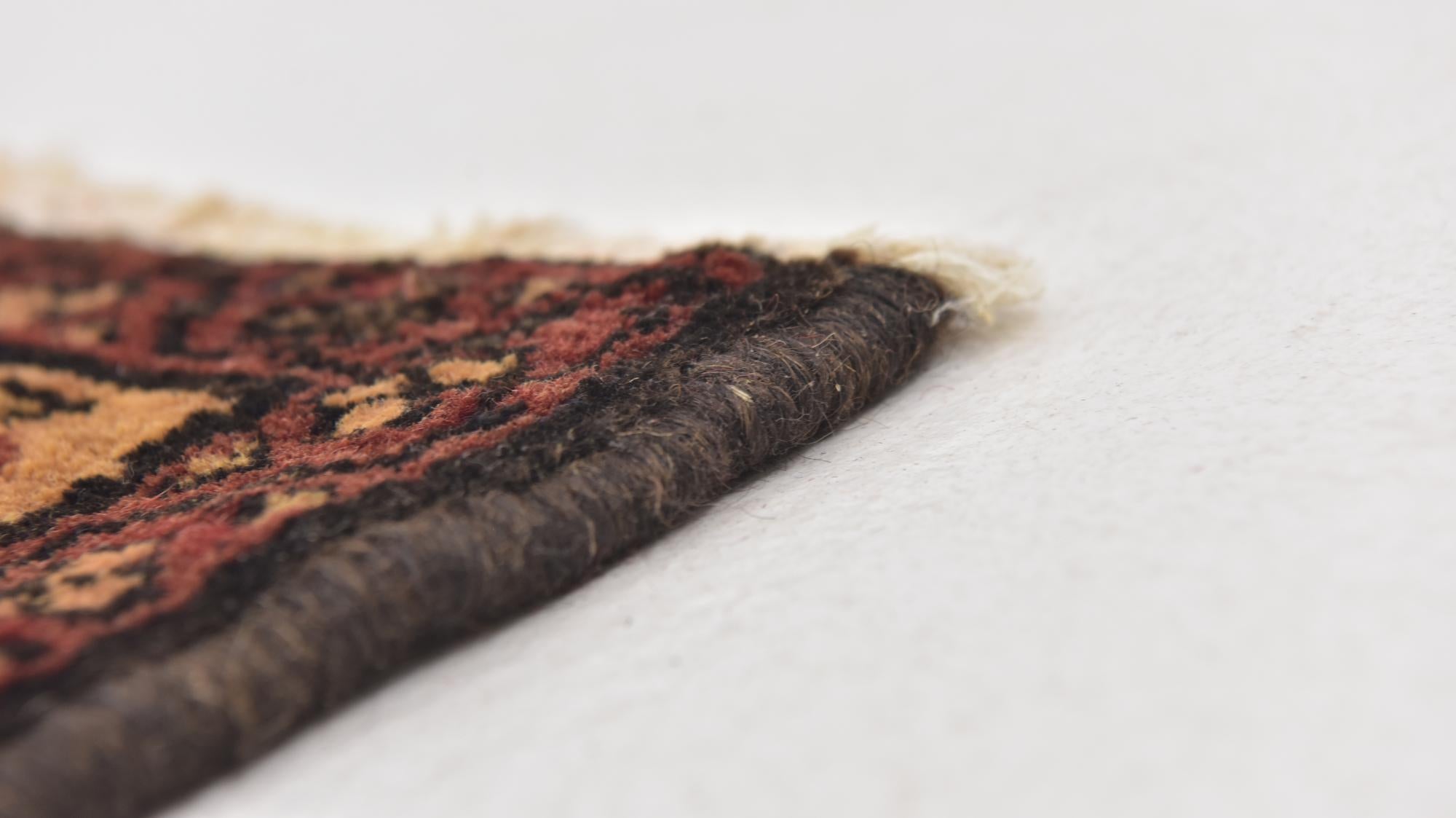 3' 8 x 10' 3 Hand Knotted Hossainabad Persian Wool Runner Rug