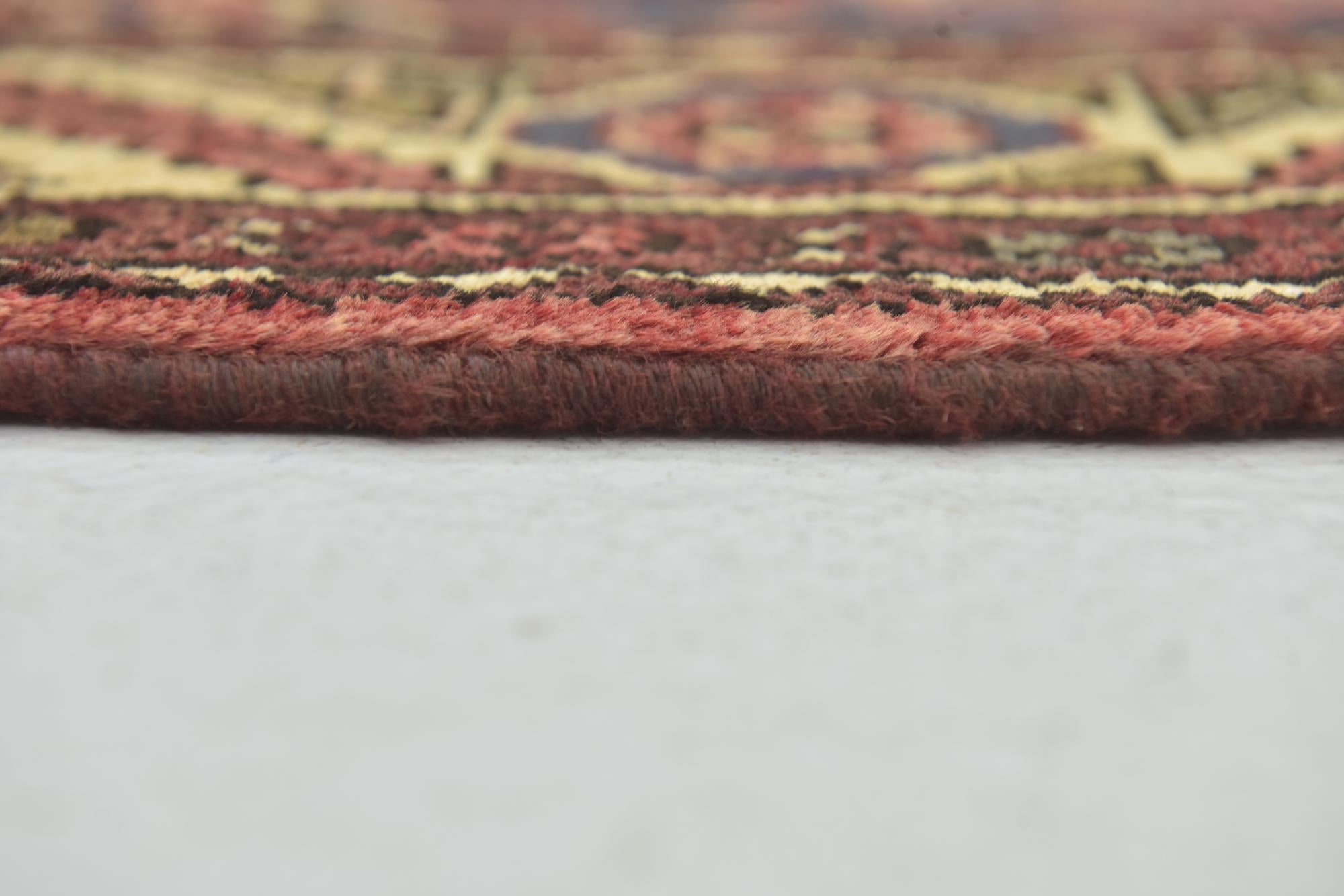 3' 8 x 10' 7 Hand Knotted Hossainabad Persian Wool Runner Rug