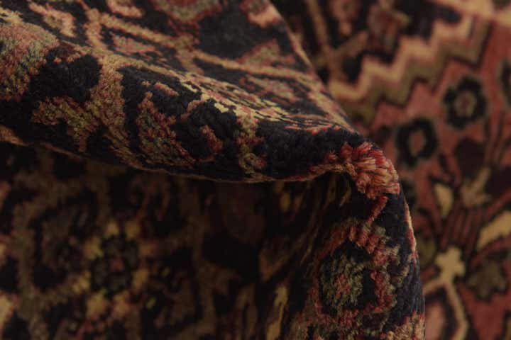 3' 6 x 9' 9 Hand Knotted Hossainabad Persian Wool Runner Rug