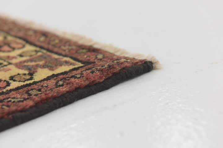 3' 6 x 9' 9 Hand Knotted Hossainabad Persian Wool Runner Rug