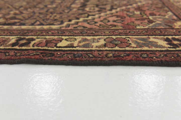 3' 6 x 9' 9 Hand Knotted Hossainabad Persian Wool Runner Rug