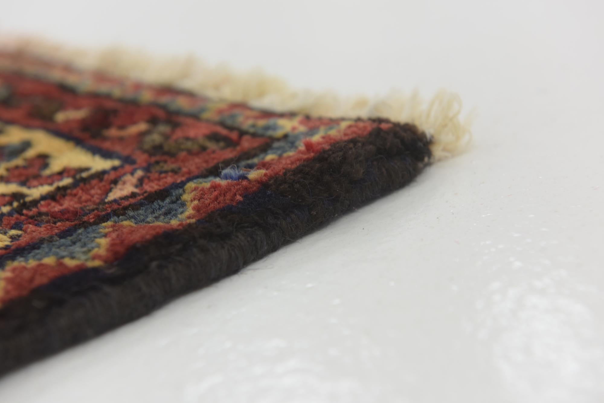 3' 8 x 9' 10 Hand Knotted Hossainabad Persian Wool Runner Rug