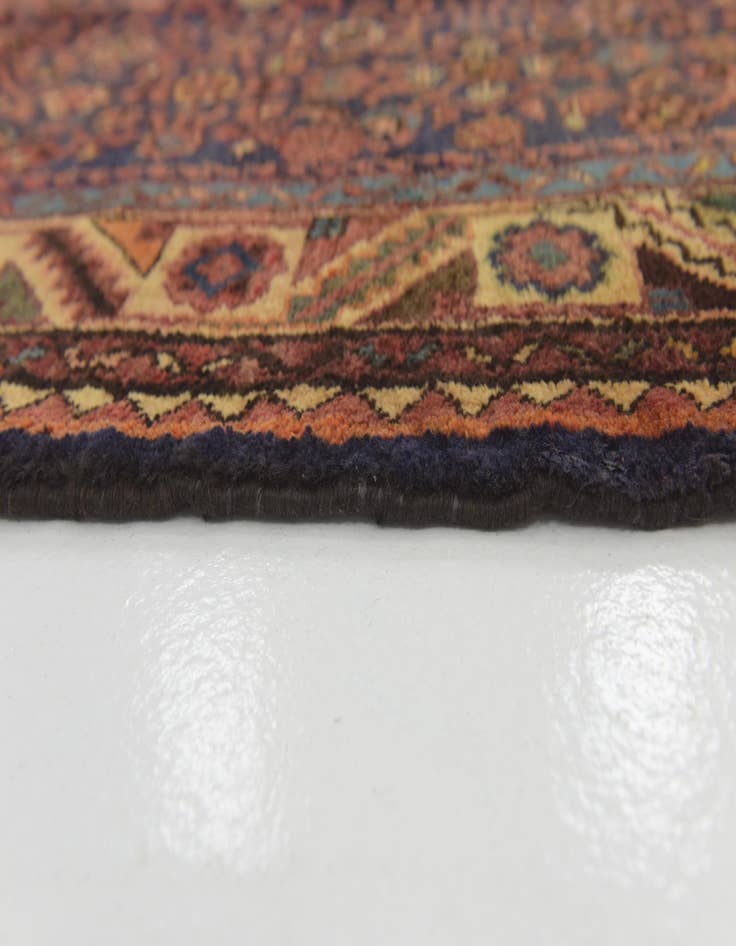Detail image of 3' 9 x 10' 3  Hand Knotted Hossainabad Persian Wool Runner Rug