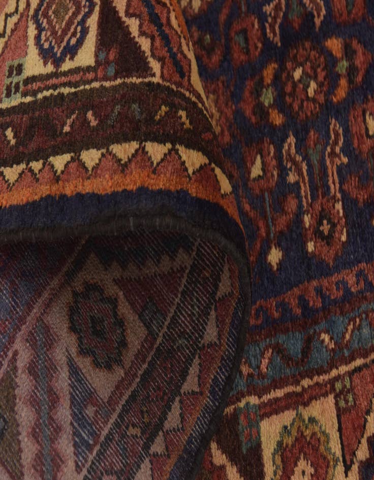 Detail image of 3' 9 x 10' 3  Hand Knotted Hossainabad Persian Wool Runner Rug