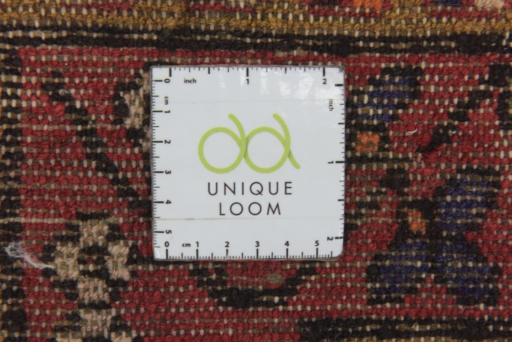 3' 8 x 9' 9 Hand Knotted Hossainabad Persian Wool Runner Rug