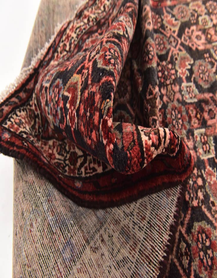 Detail image of 3' 8 x 10' 4  Hand Knotted Hossainabad Persian Wool Runner Rug