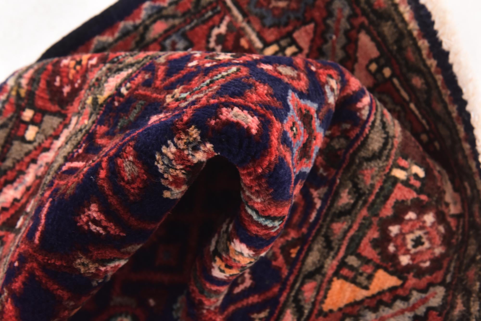 110cm x 320cm anudado a mano Hossainabad Alfombra Persa Lana Pasillera