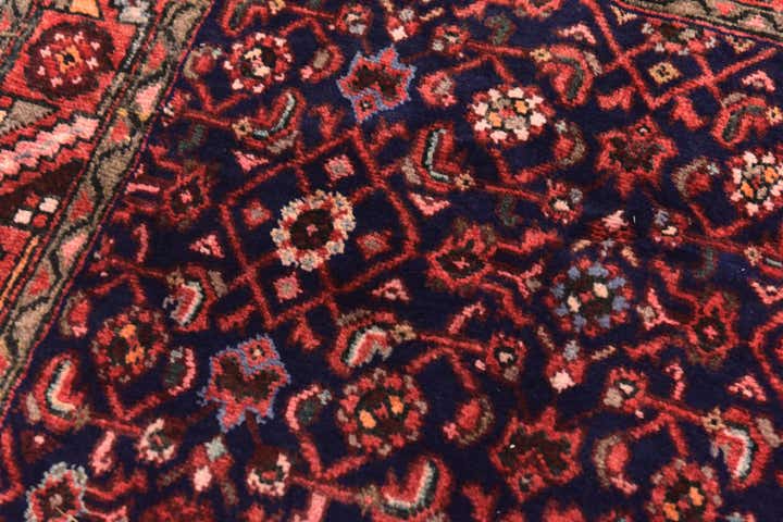 110cm x 320cm anudado a mano Hossainabad Alfombra Persa Lana Pasillera