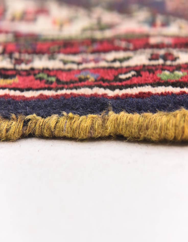 Detail image of 3' 8 x 9' 8  Hand Knotted Hossainabad Persian Wool Runner Rug