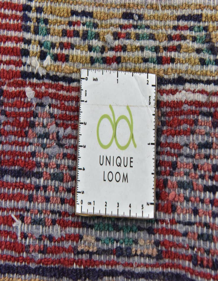 Detail image of 3' 6 x 9' 8  Hand Knotted Hossainabad Persian Wool Runner Rug