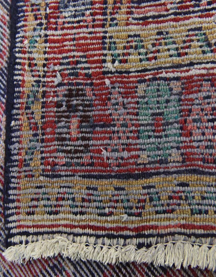 Detail image of 3' 6 x 9' 8  Hand Knotted Hossainabad Persian Wool Runner Rug